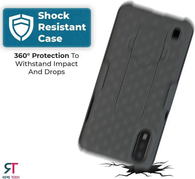 Alt view image 6 of 7 - Rome Tech For Samsung Galaxy A01 Belt Clip Holster Phone Case
