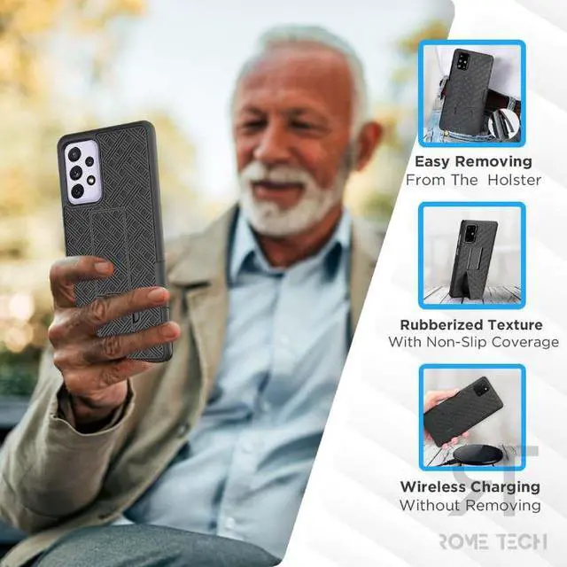 Alt view image 6 of 7 - Rome Tech For Samsung Galaxy A72 Belt Clip Holster Phone Case