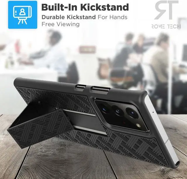 Alt view image 5 of 7 - Rome Tech For Samsung Galaxy Note 20 Belt Clip Holster Phone Case