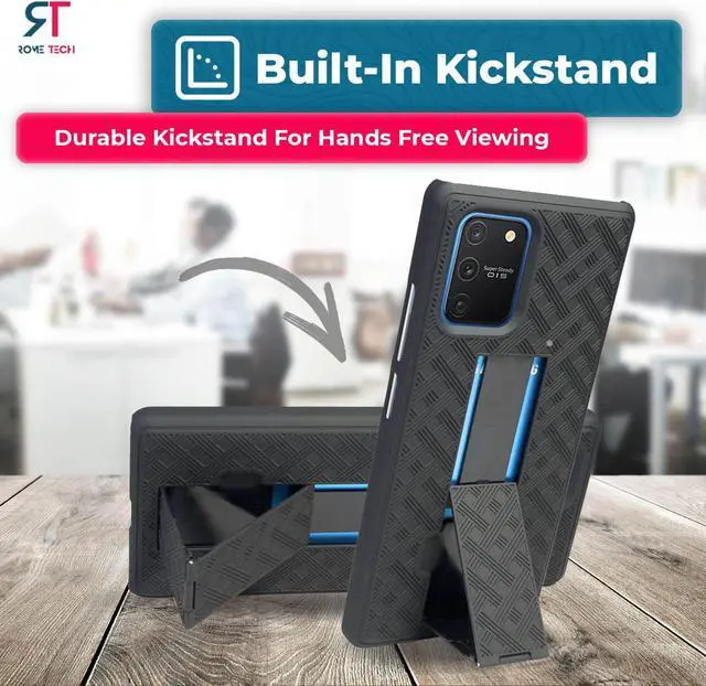 Alt view image 6 of 7 - Rome Tech For Samsung Galaxy S10 Lite Belt Clip Holster Phone Case