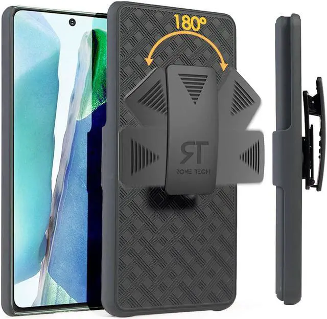 Alt view image 2 of 6 - Samsung Galaxy S21 6.2" (2021) Rome Tech Shell Holster Combo Case - Black