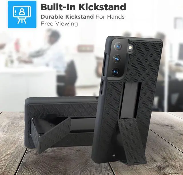 Alt view image 6 of 7 - Rome Tech For Samsung Galaxy S21 Plus Belt Clip Holster Phone Case