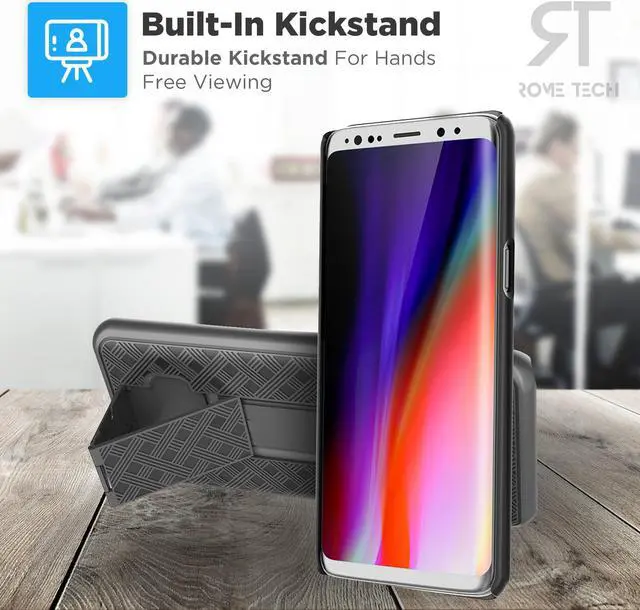 Alt view image 5 of 7 - Rome Tech For Samsung Galaxy S9 Belt Clip Holster Phone Case