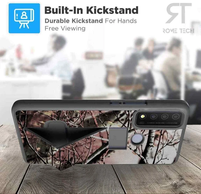 Alt view image 5 of 7 - TCL 30 XE 5G 6.52" (2022) Rome Tech Rome Tech Shell Holster Combo Case - Camo Tree
