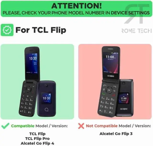 Alt view image 2 of 3 - TCL Flip / TCL Flip Pro / Alcatel Go Flip 4 Rome Tech Shell Holster Combo Case - Teal