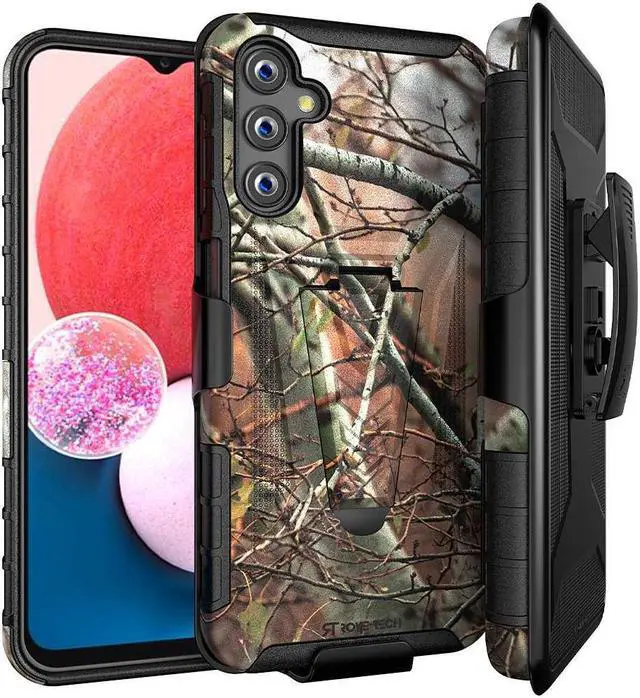 Main image of Samsung Galaxy A14 5G 6.8" (2022) Rome Tech Dual-Layer Holster Case - Camo Tree
