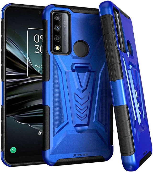 Main image of TCL 20 XE 6.52" (2021) Rome Tech Dual-Layer Holster Case - Blue