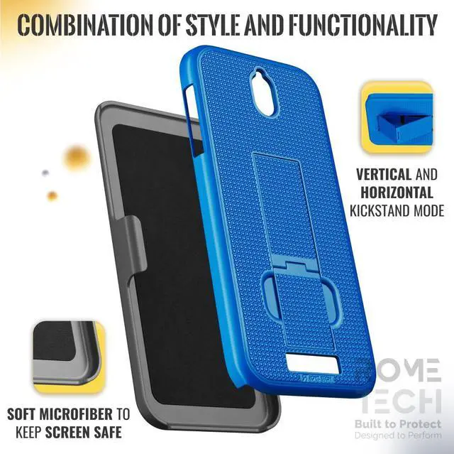 Alt view image 5 of 6 - Rome Tech BLU View 2 Shell Holster Combo Case Blue Case / Black Holster