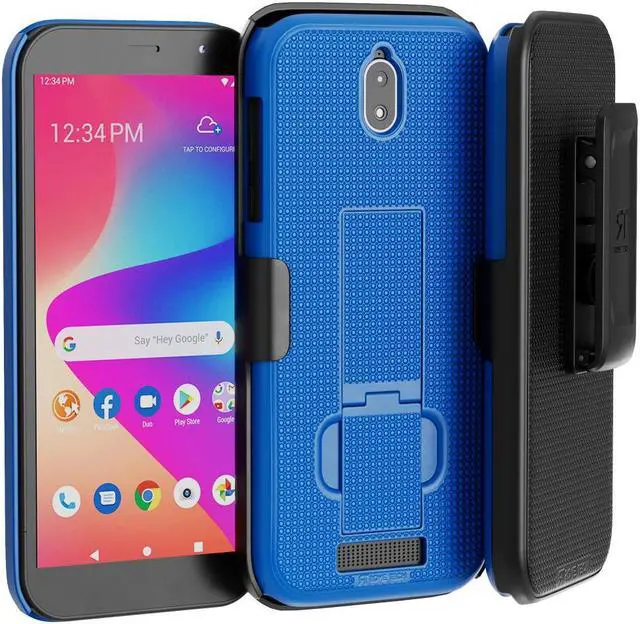 Main image of Rome Tech BLU View 2 Shell Holster Combo Case Blue Case / Black Holster