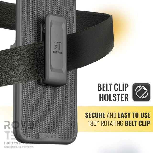 Alt view image 3 of 7 - Nokia C110 (2023) Rome Tech Shell Holster Combo Case - Black