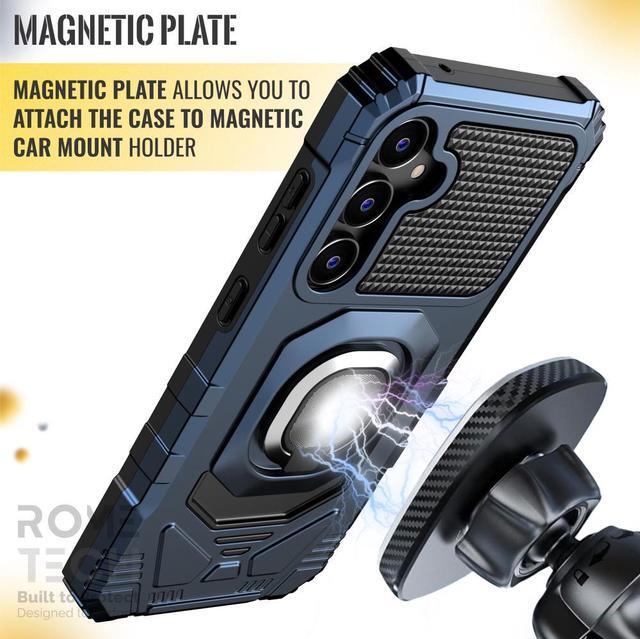 Alt view image 4 of 6 - Samsung Galaxy S23 FE (2023) Rome Tech Armor Case - Blue