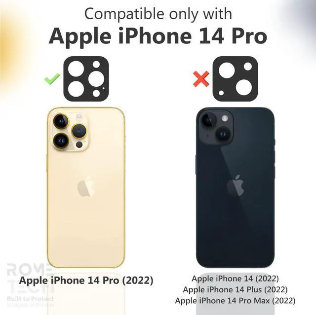 Alt view image 2 of 6 - Apple iPhone 14 Pro (2022) Rome Tech Clarity Case w/Magsafe - Black