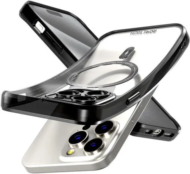Main image of Apple iPhone 14 Pro Max (2022) Rome Tech Clarity Case w/Magsafe - Black