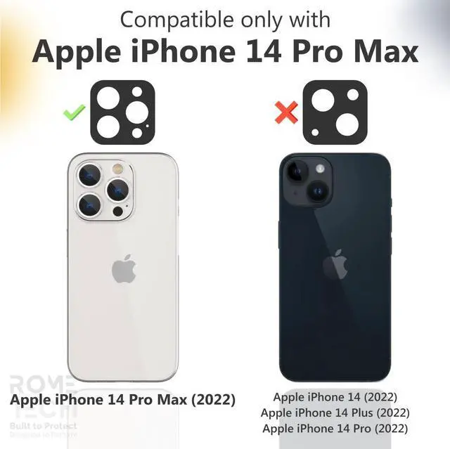 Alt view image 2 of 6 - Apple iPhone 14 Pro Max (2022) Rome Tech Clarity Case w/Magsafe - Black