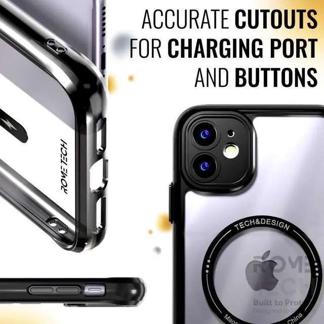 Alt view image 6 of 7 - Rome Tech For Apple iPhone 11 6.1" (2019) Clear Case with Magsafe