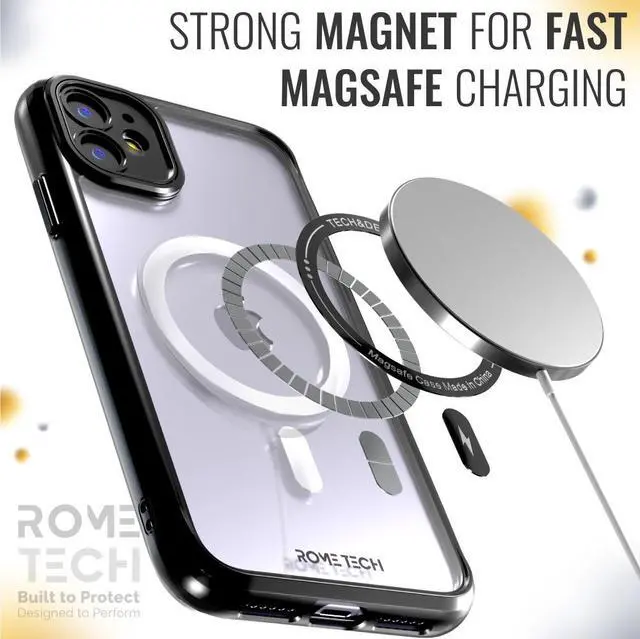 Alt view image 4 of 7 - Rome Tech For Apple iPhone 11 6.1" (2019) Clear Case with Magsafe