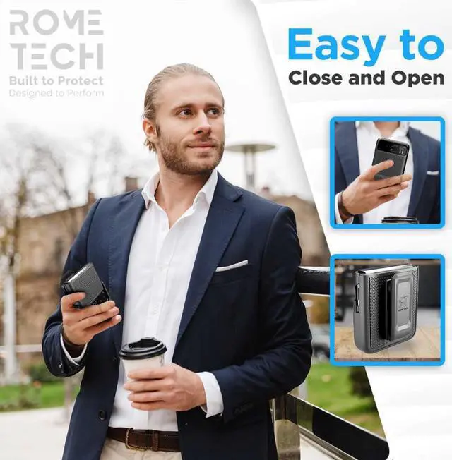 Alt view image 5 of 7 - Rome Tech For Motorola Razr (2023) Belt Clip Holster Phone Case with Magsafe