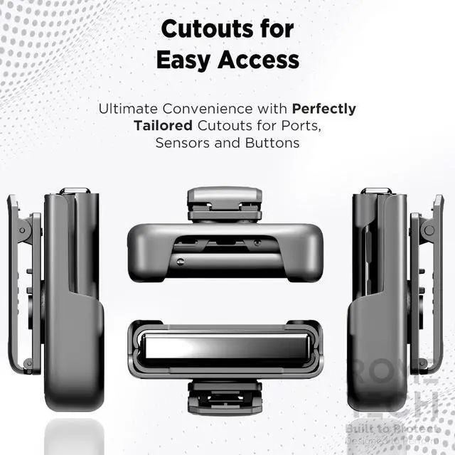 Alt view image 3 of 7 - Rome Tech For Motorola Razr (2023) Belt Clip Holster Phone Case with Magsafe