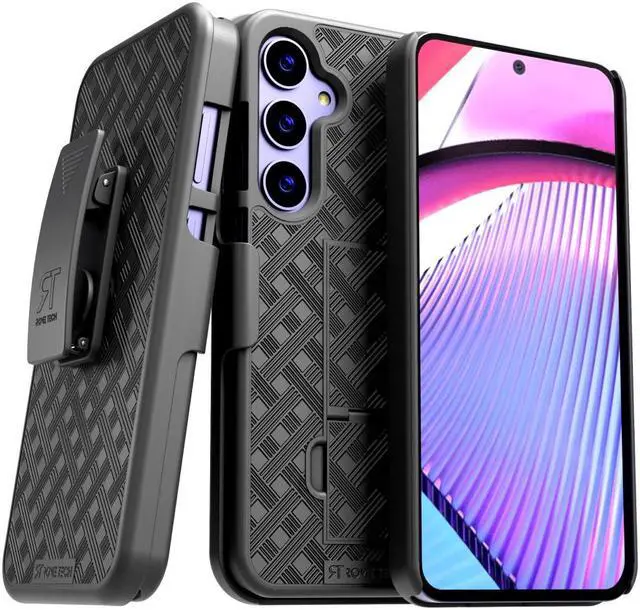 Main image of Samsung Galaxy S24 Plus (2024) Rome Tech Shell Holster Combo Case - Black