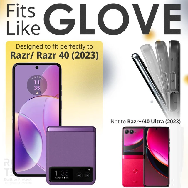 Alt view image 2 of 7 - Rome Tech For Motorola Razr 2023/Razr 40 Armor Case with Camera Shutter