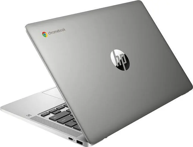 Alt view image 5 of 12 - HP Chromebook 14a-na0642cl 9RT87UA 14-Inch Laptop - 1366 x 768 - 4 GB RAM - Intel Celeron N4020  - 1.10 GHz - 32 GB eMMC - Chrome OS - Silver