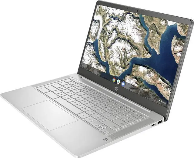 Alt view image 3 of 6 - HP Chromebook 14a-na0020ca 14" Intel Pentium Silver N5000 4GB RAM 64GB eMMC