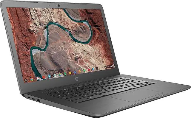 Alt view image 8 of 10 - HP Chromebook 14" AMD Dual-Core A4-9120 APU @ 2.2 GHz, 4 GB DDR4 RAM, 32 GB eMMC