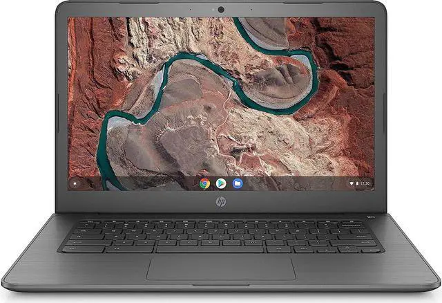 Alt view image 7 of 10 - HP Chromebook 14" AMD Dual-Core A4-9120 APU @ 2.2 GHz, 4 GB DDR4 RAM, 32 GB eMMC
