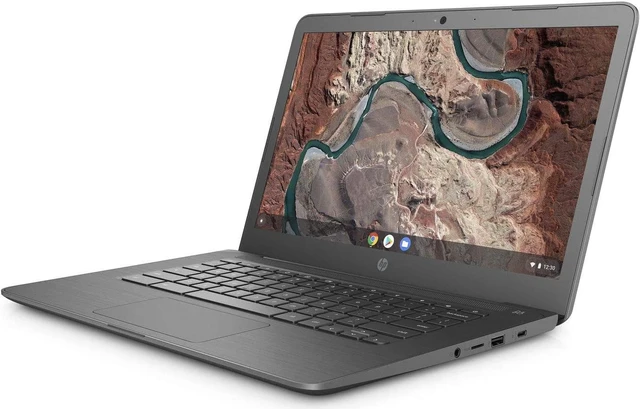 Alt view image 2 of 6 - HP Chromebook 14" HD Laptop AMD A4-9120C 4 GB SDRAM, 32 GB eMMC - 14-db0020nr