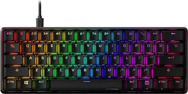 Alt view image 8 of 20 - HyperX Alloy Origins 60 - Mechanical Gaming Keyboard - HX Aqua - US Layout