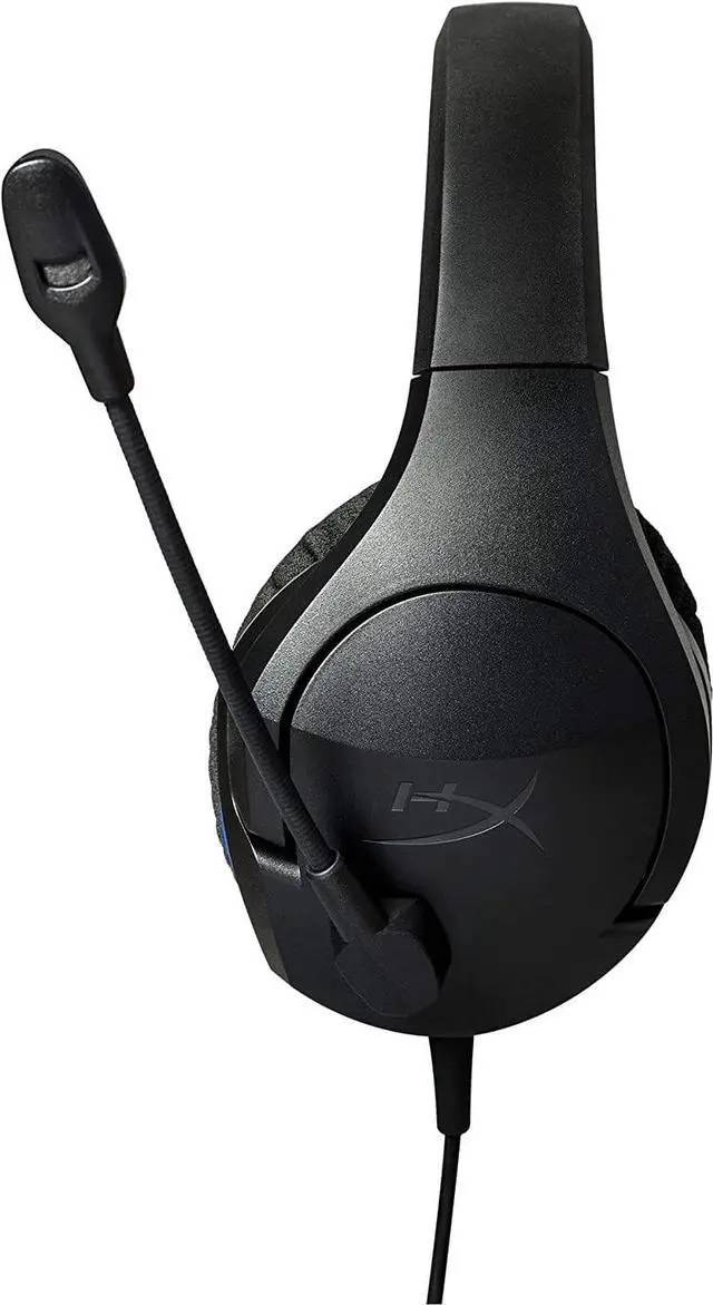 Alt view image 6 of 10 - HyperX Cloud Stinger Core - Gaming Headset for PlayStation 4 and 5, Over-Ear Wired Headset with Mic, Passive Noise Cancelling, Immersive In-Game Audio, In-Line Audio Control, Black