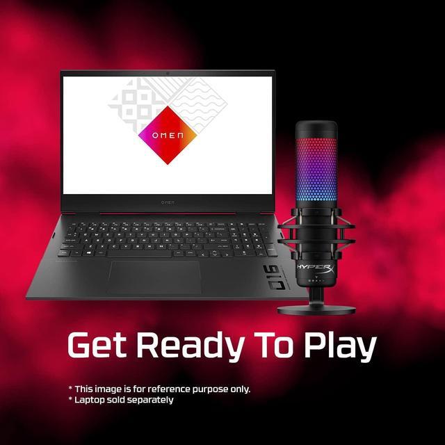 Alt view image 8 of 12 - HyperX QuadCast S - USB Microphone (Black-Grey) - RGB Lighting