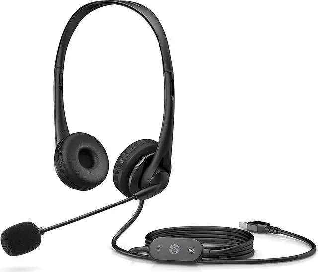 Main image of HP Stereo USB Headset G2 - Wired USB-A Headset - Black - 428H5AA