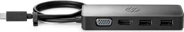 Alt view image 2 of 7 - HP USB-C Travel Hub G2 - Multi Port Dongle for Charging, Accessories, and Connecting an Extra Display - HDMI, VGA, and Two USB-A 3.0 Ports - Scalable Power with 45W, 65W, or 90W Adapter