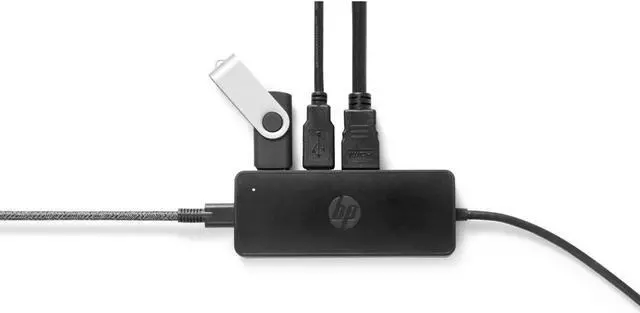 Alt view image 4 of 7 - HP USB-C Travel Hub G2 - Multi Port Dongle for Charging, Accessories, and Connecting an Extra Display - HDMI, VGA, and Two USB-A 3.0 Ports - Scalable Power with 45W, 65W, or 90W Adapter