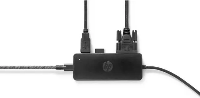 Alt view image 3 of 7 - HP USB-C Travel Hub G2 - Multi Port Dongle for Charging, Accessories, and Connecting an Extra Display - HDMI, VGA, and Two USB-A 3.0 Ports - Scalable Power with 45W, 65W, or 90W Adapter