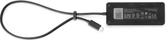 Alt view image 6 of 7 - HP USB-C Travel Hub G2 - Multi Port Dongle for Charging, Accessories, and Connecting an Extra Display - HDMI, VGA, and Two USB-A 3.0 Ports - Scalable Power with 45W, 65W, or 90W Adapter