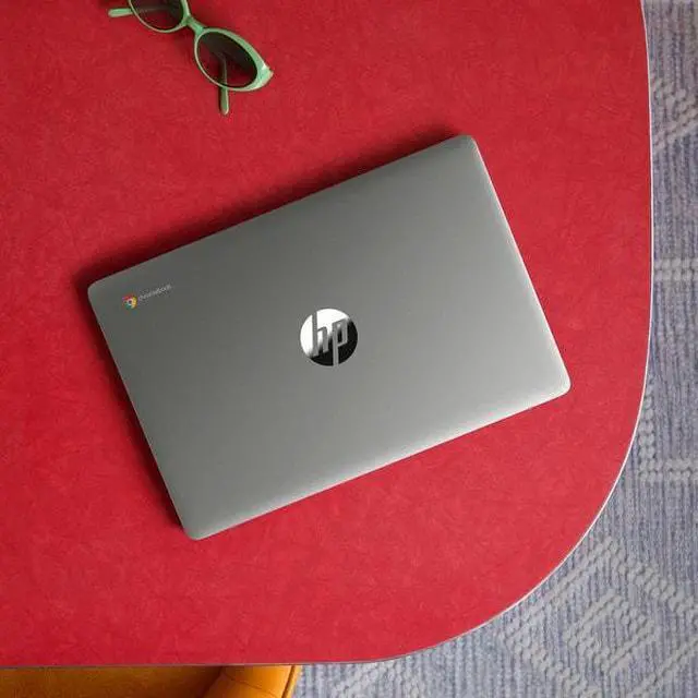 Alt view image 9 of 14 - HP 14a-ne0013dx 14" HD Chromebook Intel Celeron N4120 1.1GHz 4GB 64GB ChromeOS