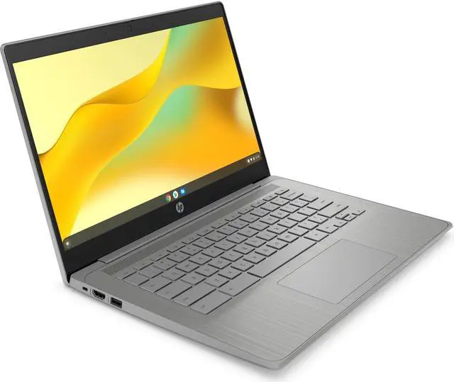 Alt view image 5 of 14 - HP 14a-ne0013dx 14" HD Chromebook Intel Celeron N4120 1.1GHz 4GB 64GB ChromeOS