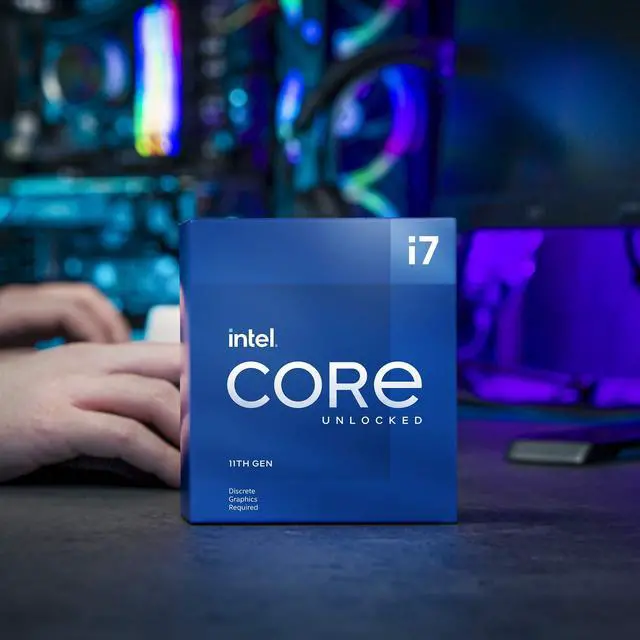Alt view image 3 of 9 - Intel Core i7 Gen 11 I7-11700KF 4.90 GHz Rocket Lake SRKNN FCLGA1200 CPU