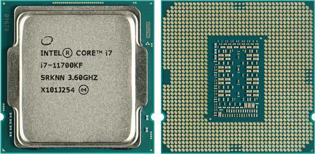 Alt view image 4 of 9 - Intel Core i7 Gen 11 I7-11700KF 4.90 GHz Rocket Lake SRKNN FCLGA1200 CPU