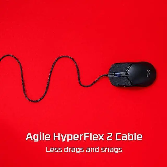 Alt view image 5 of 20 - HyperX Pulsefire Haste 2 Wired Gaming Mouse 6 Programmable Buttons RGB