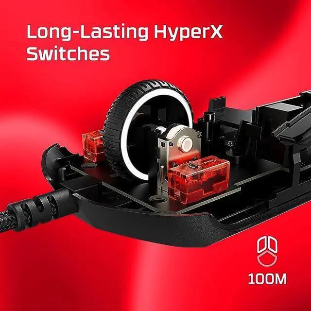 Alt view image 6 of 20 - HyperX Pulsefire Haste 2 Wired Gaming Mouse 6 Programmable Buttons RGB