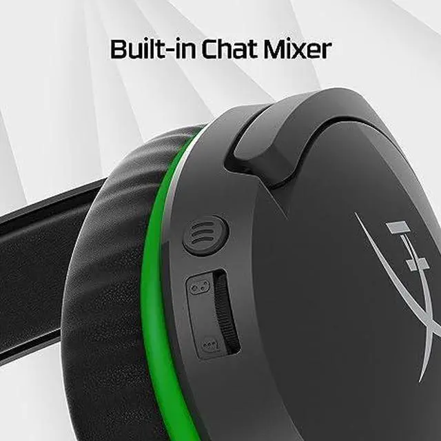 Alt view image 18 of 20 - HyperX CloudX Stinger Core - Wireless Gaming Headset (Black-Green) - Xbox