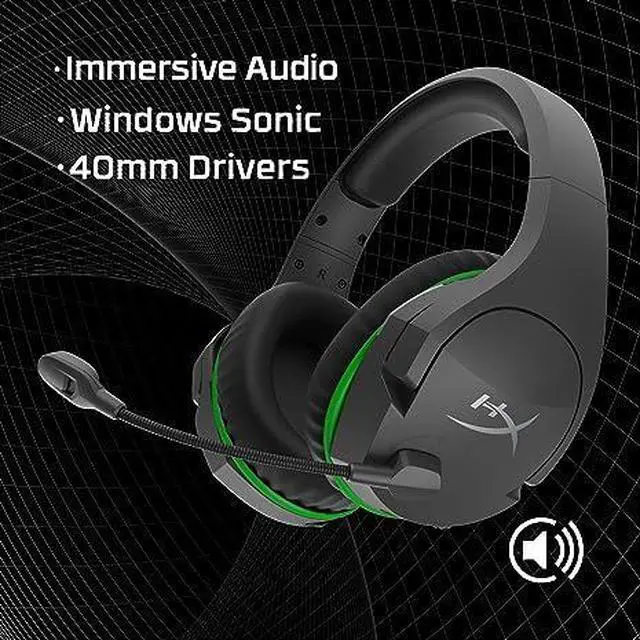 Alt view image 19 of 20 - HyperX CloudX Stinger Core - Wireless Gaming Headset (Black-Green) - Xbox