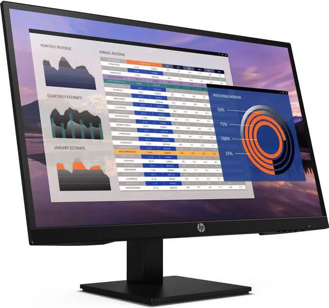 Alt view image 3 of 11 - HP 27H G4 27" IPS FHD 60Hz Desktop Monitor 5ms,16:9, Height and Tilt Adjustment Built-in Dual Speakers - for Hybrid Workers, Black - 737K9AA