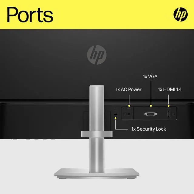 Alt view image 9 of 12 - HP M24h 23.8" FHD (1920 x 1080) IPS Monitor 75 Hz, 300 nits, 5ms GtG AMD FreeSync, HP Eye Ease HDMI, VGA