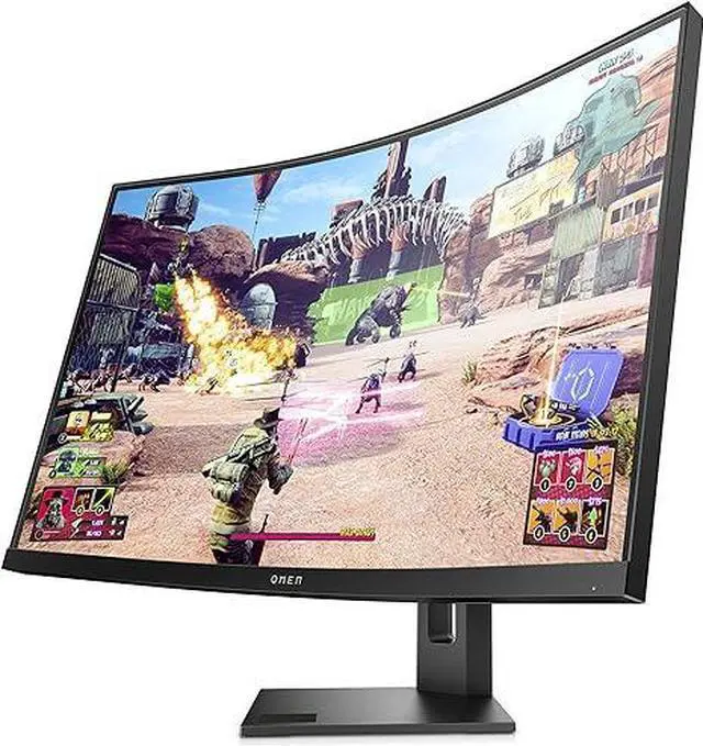 Alt view image 2 of 12 - HP OMEN 27" QHD VA LCD Curved Gaming Monitor 1440p, 240 Hz, 16:9, 1ms FreeSync, DisplayPort & HDMI - 35D67AA