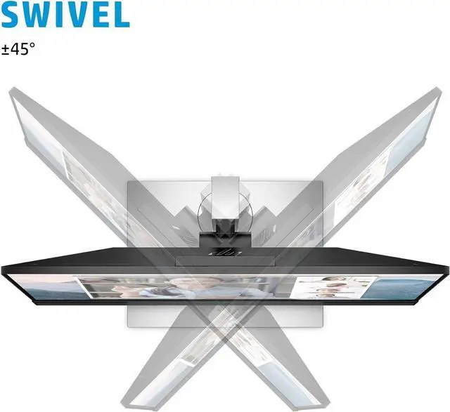 Alt view image 3 of 11 - HP E24mv G4 FHD Webcam 23.8" Monitor 60Hz 250 Nits 5ms Vesa Mount Pivot Swivel