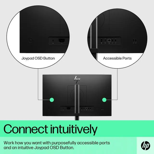 Alt view image 13 of 20 - HP P22h G5 21.5" FHD IPS Monitor 1080p Refresh Rate 5ms GtG Refresh Rate 75Hz Contrast Ratio 1000:1 Stereo Speakers Tilt HDMI DisplayPort VGA - 64W30AA